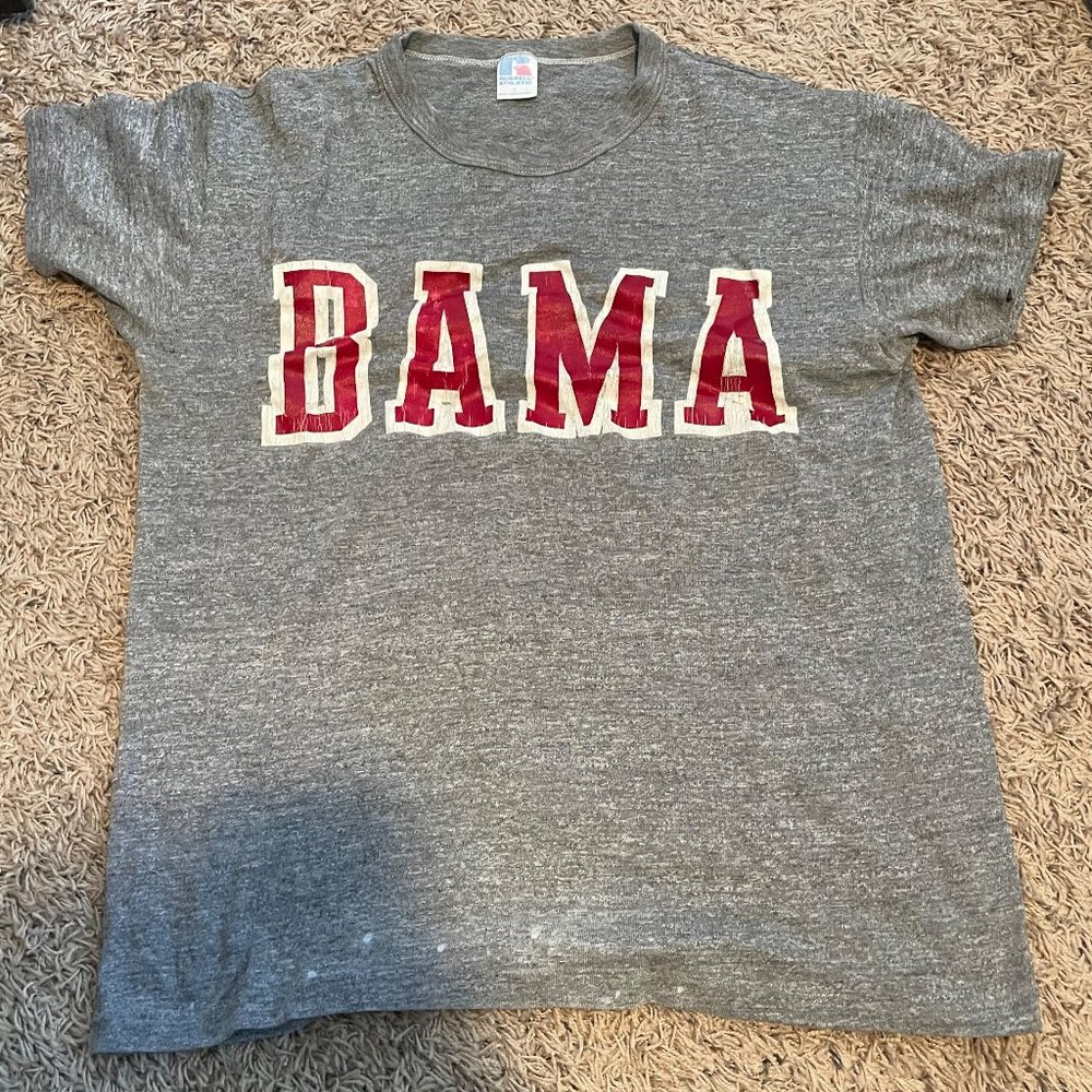 Vintage Alabama Crimson Tide T-Shirt Russell Athletic Size Large Bama